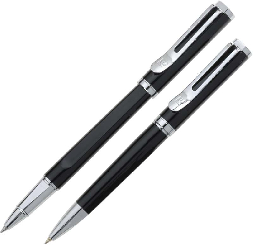 Набор Pierre Cardin PEN&PEN: ручка шариковая + роллер. Цвет - черный. Упаковка Е или E-1