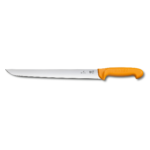 Нож для отбивной и стейка VICTORINOX Swibo с прямым лезвием 31 см, жёлтый