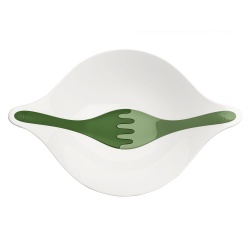 Салатник с приборами Leaf L+