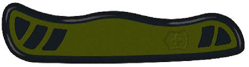 Передняя накладка для ножа VICTORINOX Swiss Soldier's Knife 08 111 мм, нейлоновая, зелёно-чёрная