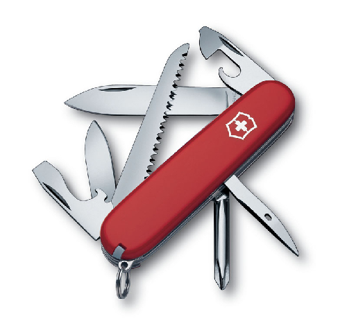 Нож перочинный VICTORINOX Hiker, 91 мм, 13 функций, красный