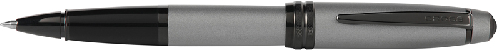 Ручка-роллер Cross Bailey Matte Grey Lacquer. Цвет - серый.