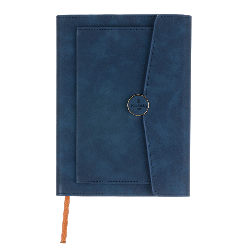 Записная книжка Pierre Cardin синяя, 16 х 22 см
