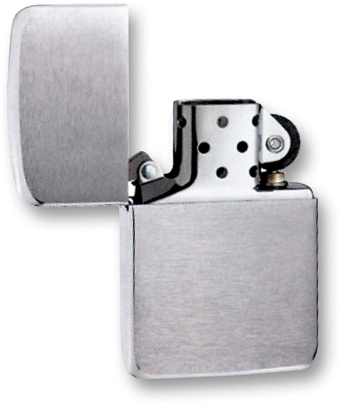 Зажигалка ZIPPO 1941 Replica™ с покрытием Brushed Chrome, латунь/сталь, серебристая, 38x13x56 мм