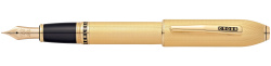 Перьевая ручка Cross Peerless 125. Цвет - золотистый, перо - золото 18К