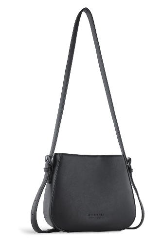 Сумка женская наплечная BUGATTI Luna, черная, полиуретан, 23 x 7,5 x 19,5 см