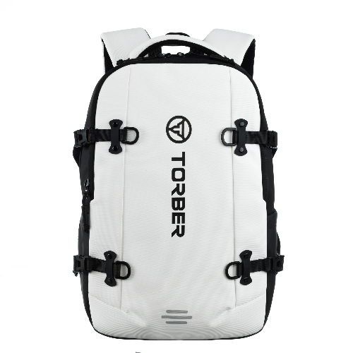Рюкзак спортивный TORBER Xtreme 18", белый/чёрный, 31 х 12 х 46 см, 17л