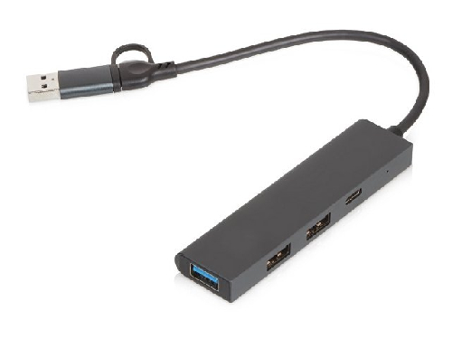 USB-хаб Command с коннектором 2-в-1 USB-C и USB-A, 2.0/3.0