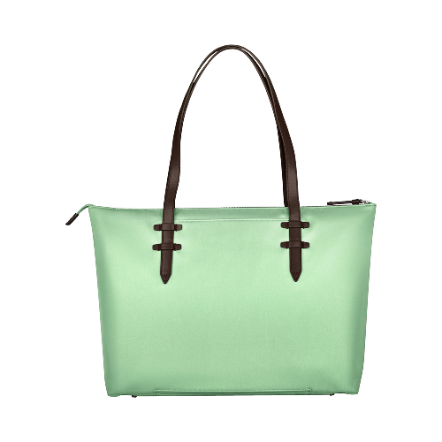 Сумка VICTORINOX Victoria Deluxe Business Tote, мятная, нейлон/кожа/микрозамша, 47x15x31 см, 16 л