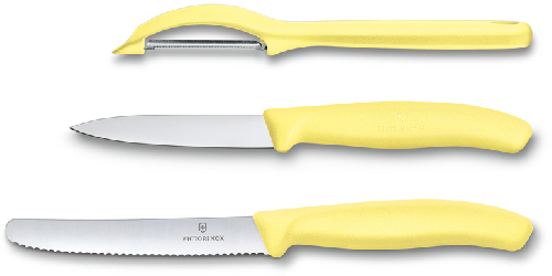 Набор из 3 ножей VICTORINOX Swiss Classic: нож для овощей, столовый нож 11 см, нож для овощей 8 см