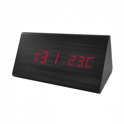 Perfeo LED часы-будильник "Pyramid", PF-S710T время, температура (PF_A4399)