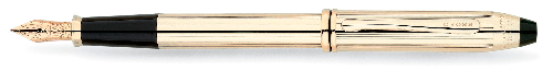 Перьевая ручка Cross Townsend. Цвет - золотистый.