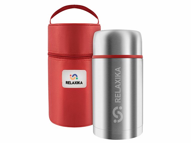 Термос для еды Relaxika 301 в чехле, 1200 мл