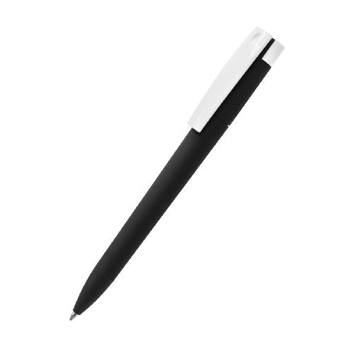 Ручка пластиковая T-pen софт-тач, желтая