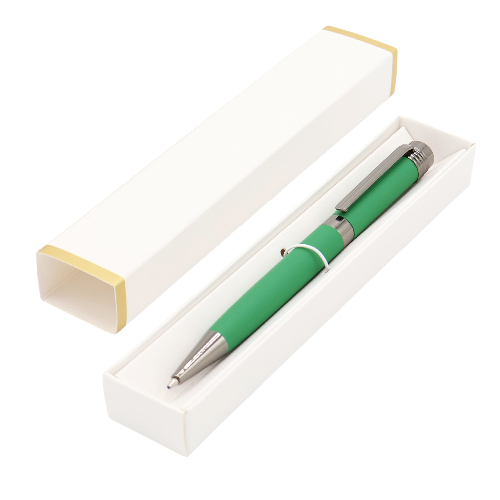 Ручка Senator в коробке Cradle белой с позолотой, белая