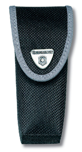 Чехол на ремень VICTORINOX для ножей 111 мм 2-4 уровня, с отделением под фонарь, нейлоновый, чёрный