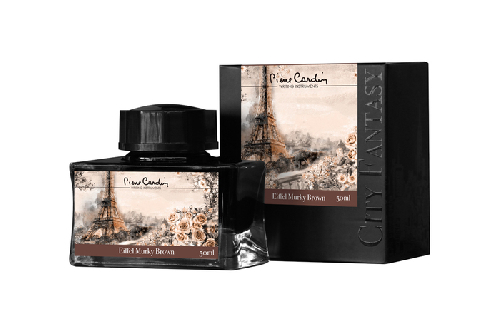 Флакон чернил Pierre Cardin 50мл, серия CITY FANTASY цвет Eiffel Murky Brown (Коричневый Эйфель)
