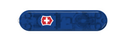 Передняя накладка для ножей VICTORINOX SwissLite 58 мм, пластиковая, полупрозрачная синяя