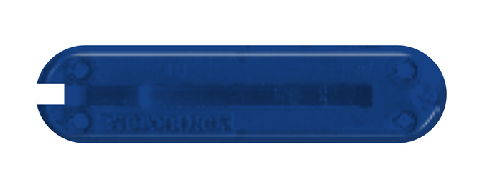 Задняя накладка для ножей VICTORINOX 58 мм, пластиковая, полупрозрачная синяя
