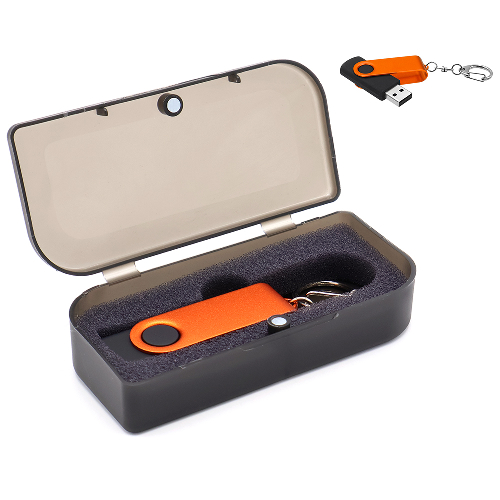 Флешка Twist Color 16 Гб в футляре, зеленая