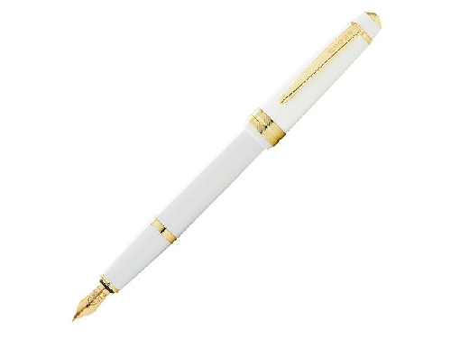 Ручка перьевая Bailey Light Polished Burgundy Resin and Gold Tone, перо F