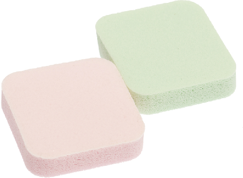 Губка Dewal Beauty для нанесения макияжа цветная, 35 x 35 x 10 мм, 2 шт./упак.