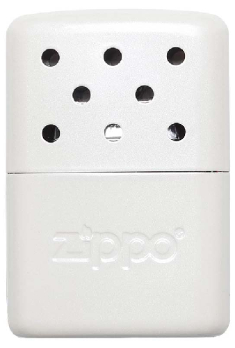 Каталитическая грелка ZIPPO, алюминий с покрытием Pearl, белая, матовая, на 6 ч, 51x15x74 мм