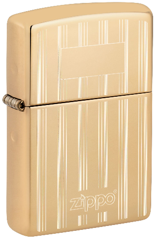 Зажигалка ZIPPO Classic с покрытием High Polish Brass, латунь/сталь, золотистая, 38x13x57 мм