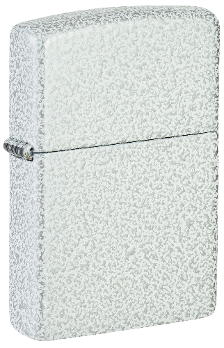 Зажигалка ZIPPO Classic с покрытием Glacier, латунь/сталь, белая, матовая, 38x13x57 мм