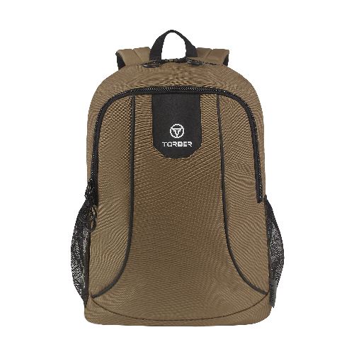 Рюкзак TORBER ROCKIT с отделением для ноутбука 15,6", коричневый, полиэстер 600D, 46 х 30 x 13