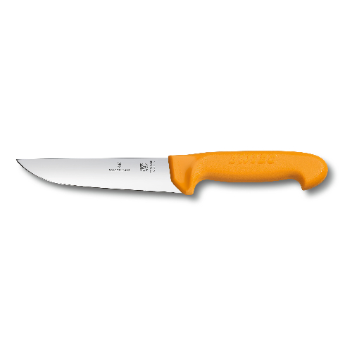 Нож мясника / нож для забоя VICTORINOX Swibo с лезвием 18 см, жёлтый