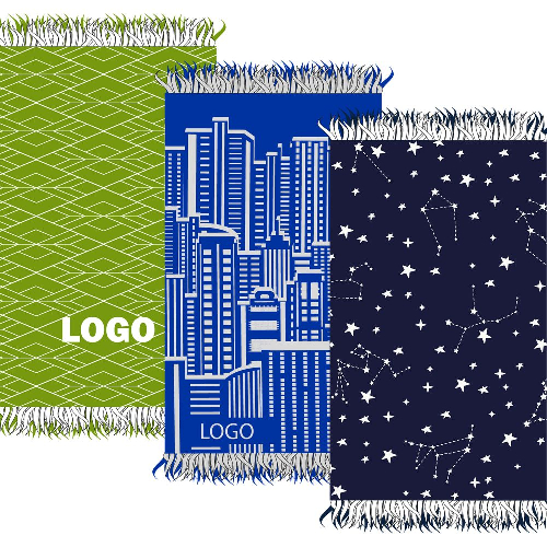 Плед с бахромой на заказ Tricksy Net