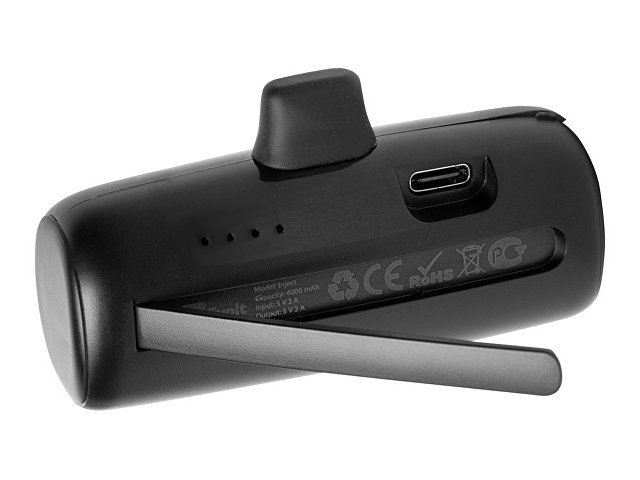 Внешний аккумулятор с разъёмом Type-C Inject, 4000 mAh