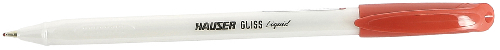 Шариковая ручка Hauser Gliss Pearl, пластик, цвет красный