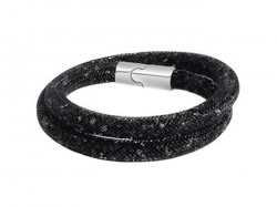 Браслет двойной Stardust Black, размер М