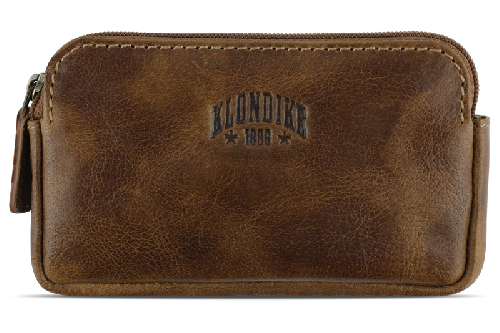 Ключница KLONDIKE MOUNTAIN «Tommy», натуральная кожа в коньячном цвете, 12,5 х 7,5 х 1,5 см