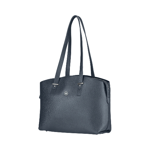Сумка женская WENGER RosaElli с карманом для ноутбука 14", синяя, полиэстер, 37 x29x19 см