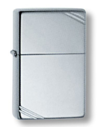 Зажигалка ZIPPO Vintage™с покрытием High Polish Chrome, латунь/сталь, серебристая, 38x13x57 мм
