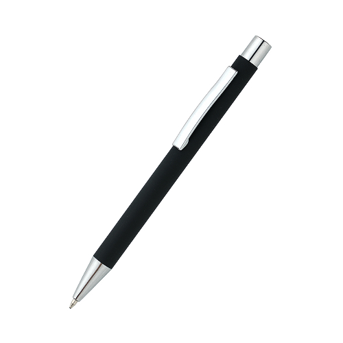 Ручка металлическая Rebecca софт-тач, черная