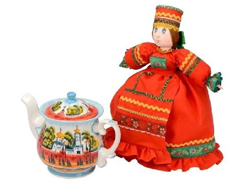 Подарочный набор Кремлевский: кукла на чайник, чай травяной