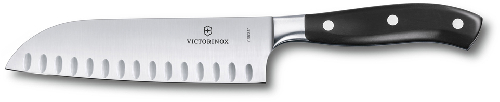 Нож сантоку VICTORINOX Grand Maître, кованый, 17 см, чёрный