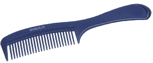 Расческа Dewal Beauty с ручкой синяя 22,0 см