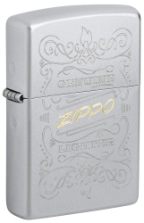 Зажигалка ZIPPO с покрытием Satin Chrome, латунь/сталь, серебристая, 38x13x57 мм