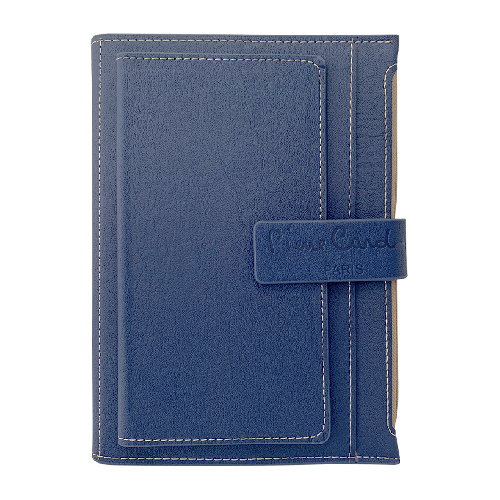Записная книжка Pierre Cardin в обложке, синяя, 21,5 х 15,5, 3,5 см