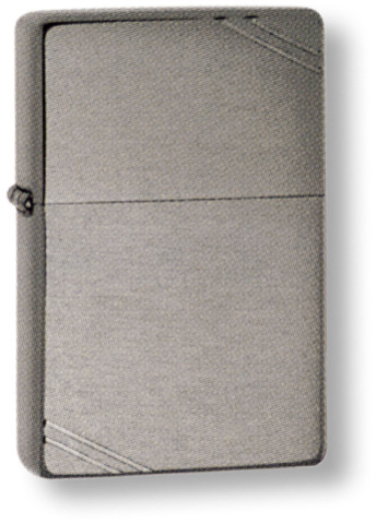 Зажигалка ZIPPO Vintage™ Series 1937, с покрытием Brushed Chrome, серебристая, 38x13x57 мм