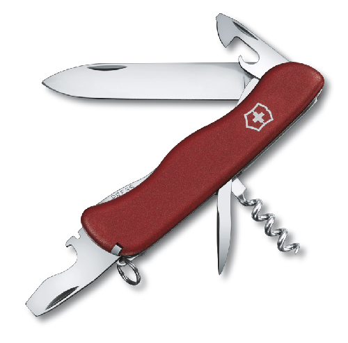 Нож перочинный VICTORINOX Picknicker, 111 мм, 11 функций, с фиксатором лезвия, красный