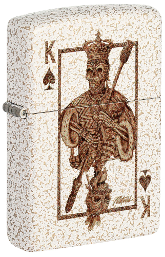 Зажигалка ZIPPO Rick Rietveld с покрытием Mercury Glass, латунь/сталь, белая, 38x13x57 мм