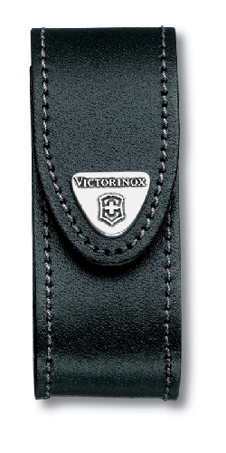 Чехол на ремень VICTORINOX для ножей 91 мм толщиной 2-4 уровня, кожаный, чёрный