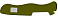 Задняя накладка для ножей VICTORINOX 111 мм, нейлоновая, зелёная