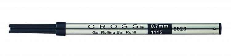 Стержень Cross для ручки-роллера стандартный, средний, черный; блистер